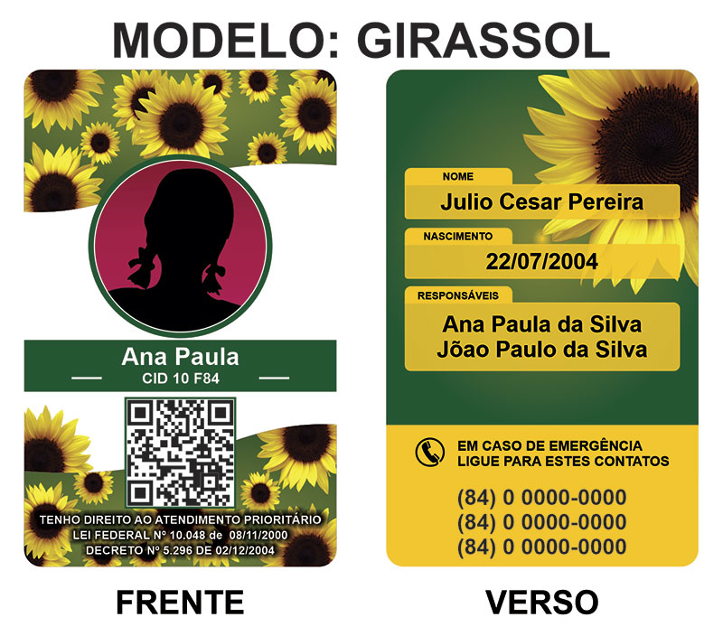Crachá Girassol
